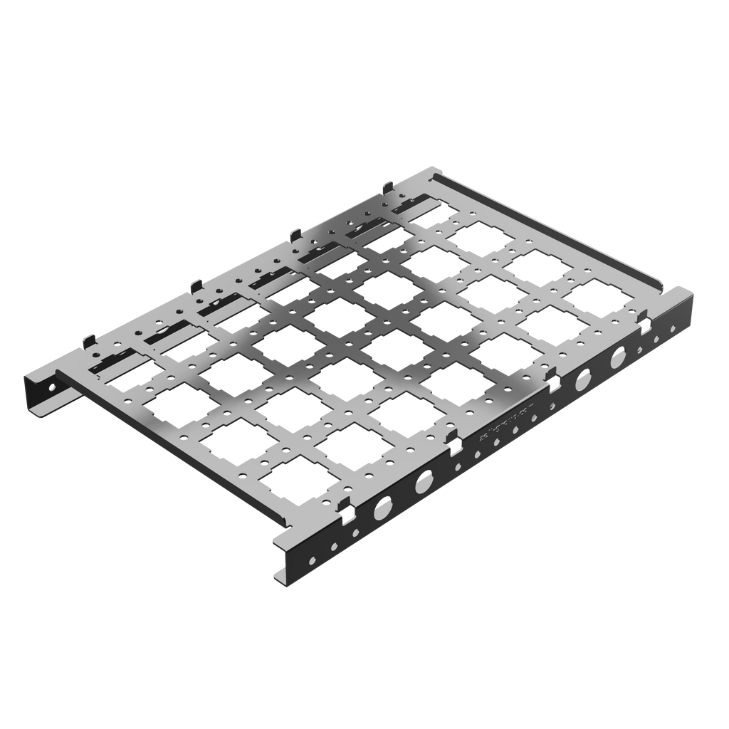 Edelstahlträger für Kunststoffkörbe