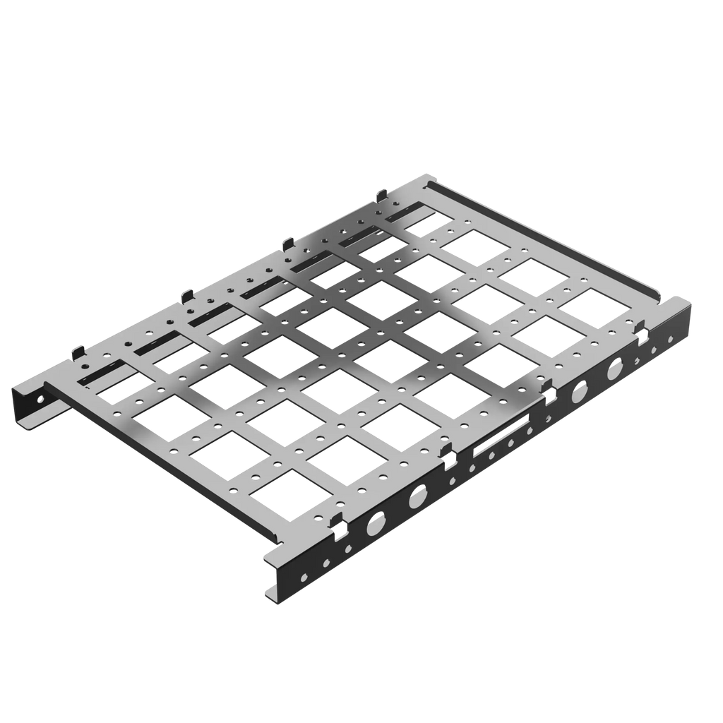 Edelstahlträger für Kunststoffkörbe